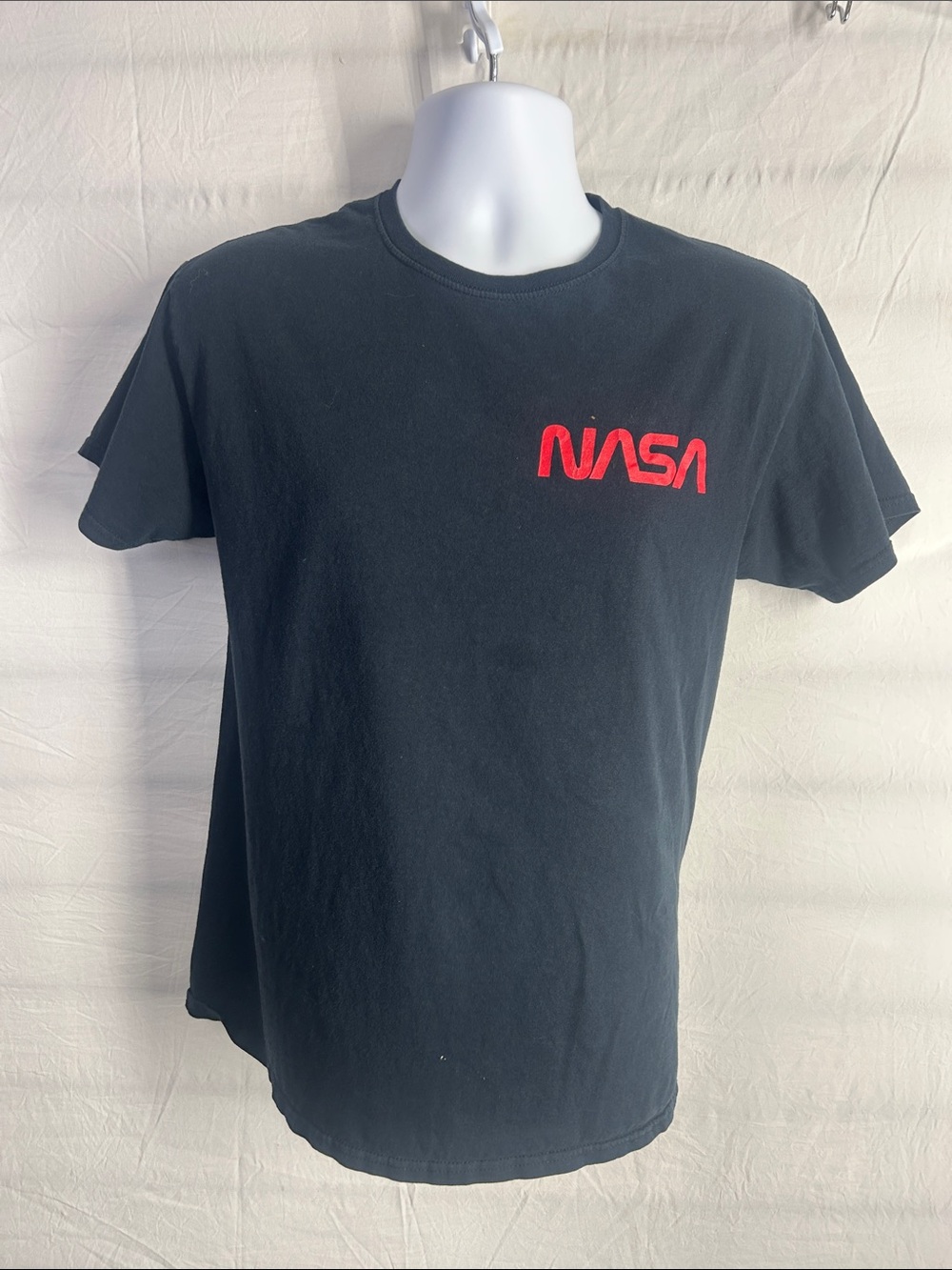 NASA Black Short-Sleeve Logo Tee